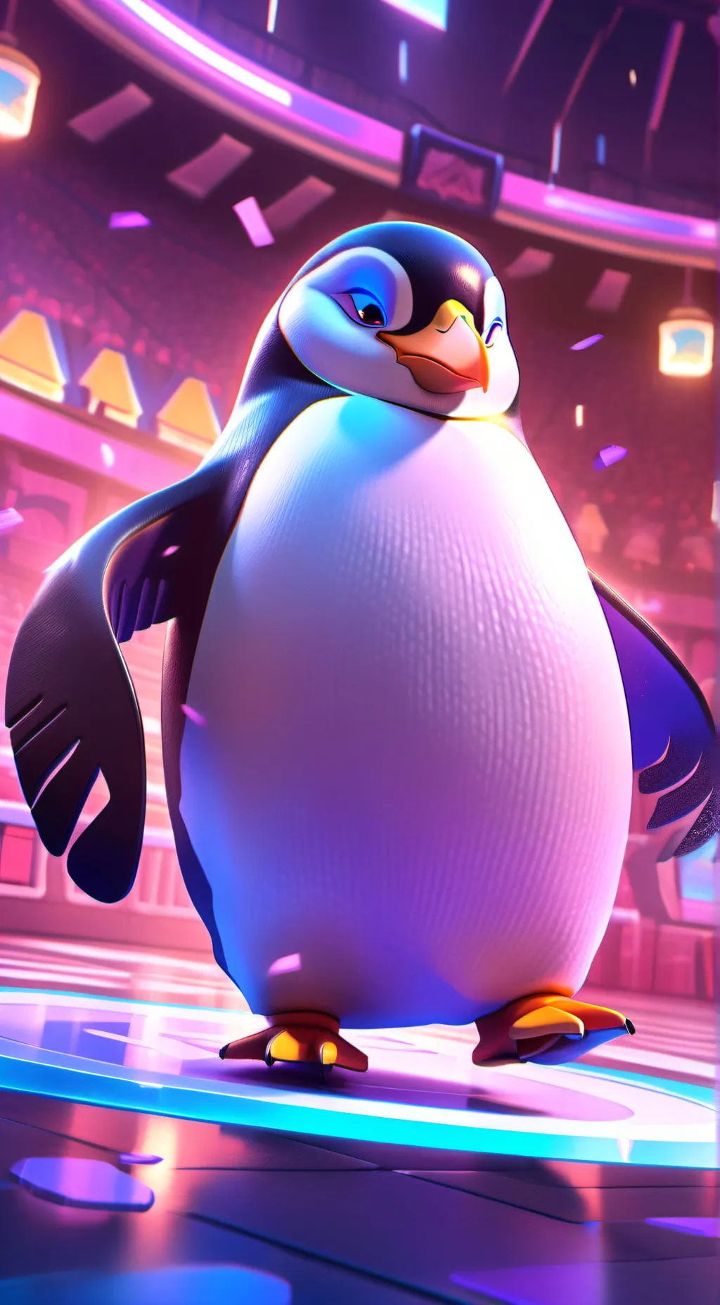 ai character: Pengu background