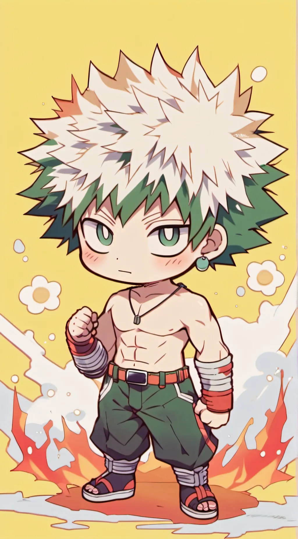 ai character: bakugou background