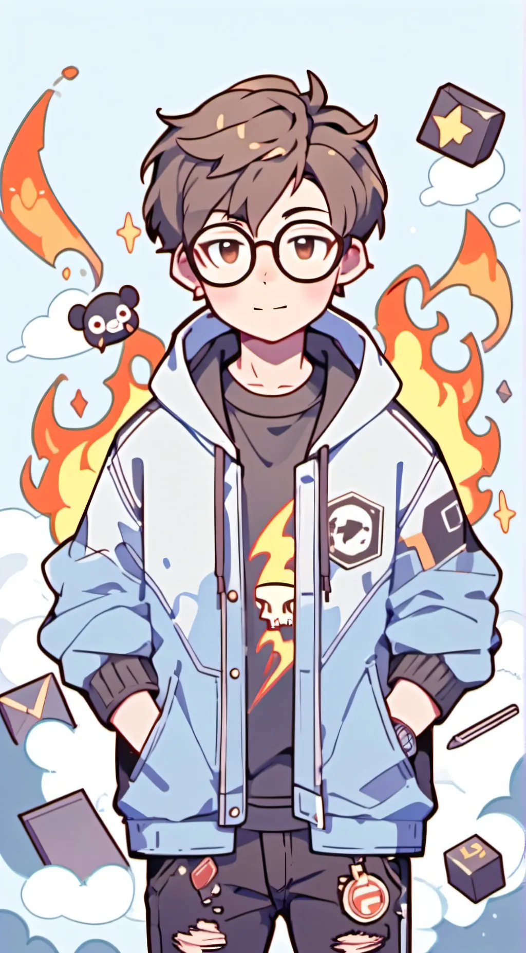 ai character: Alan Becker background