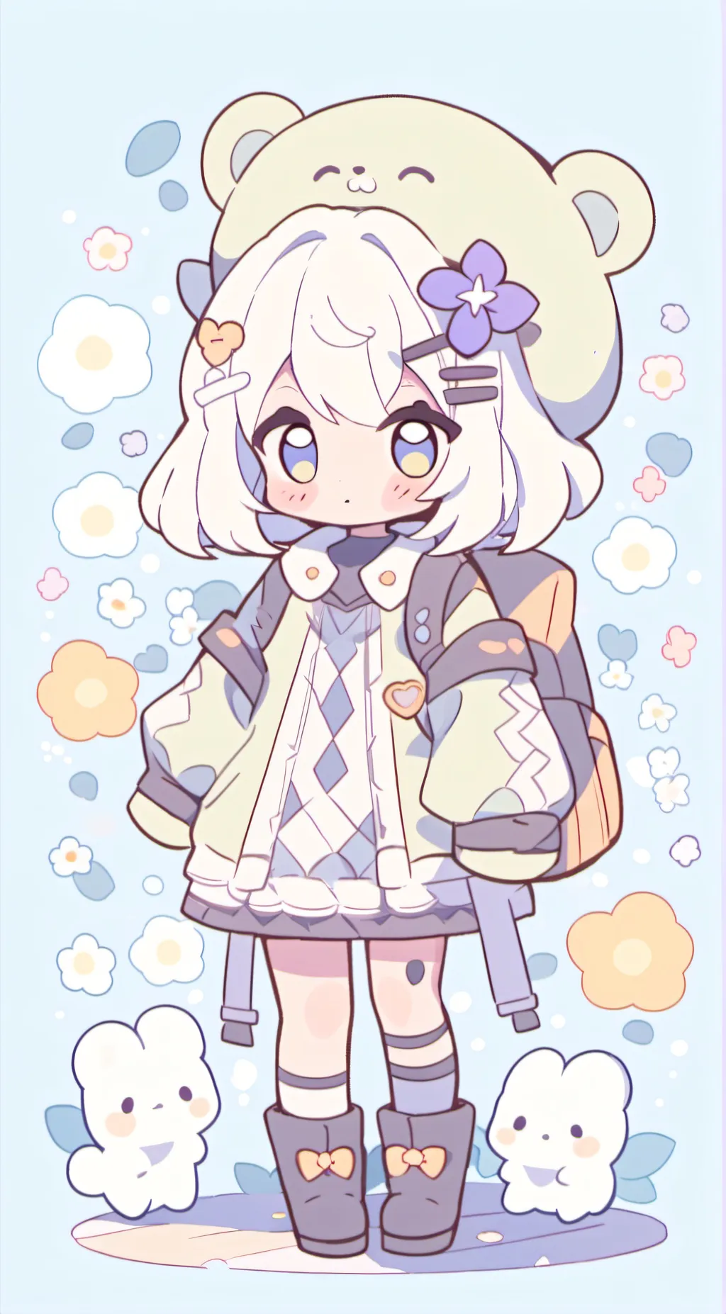 ai character: Luna background