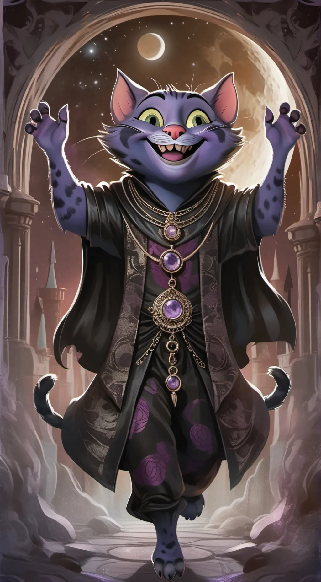 ai character: pomni and catnap 2 background