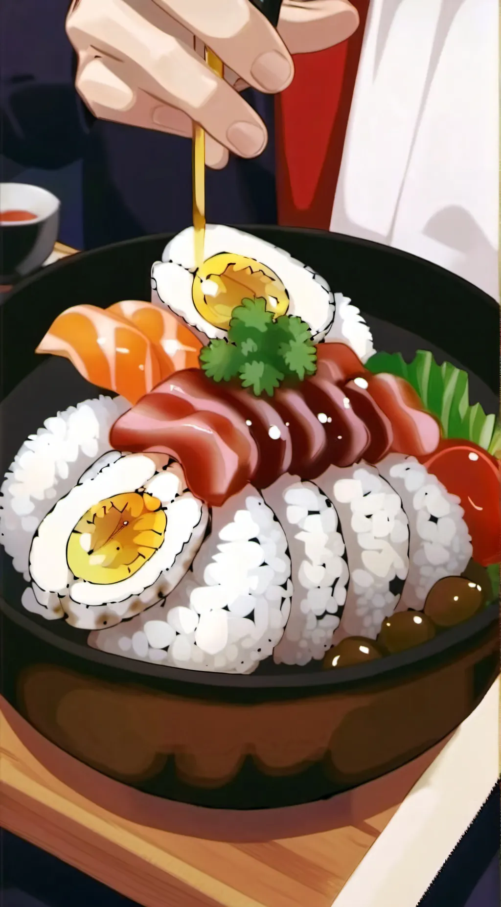 ai character: Sushi background