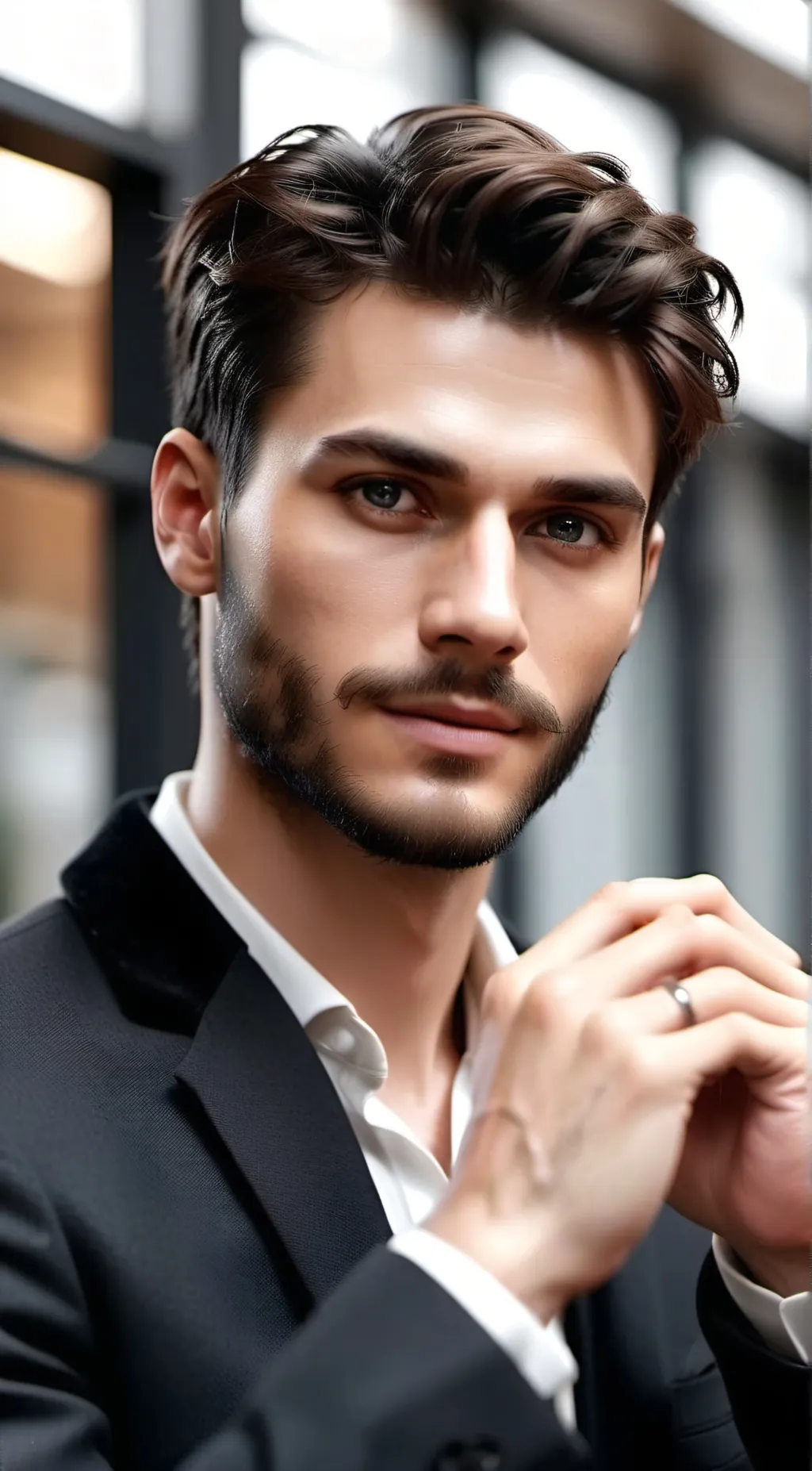 ai character: Marc  background