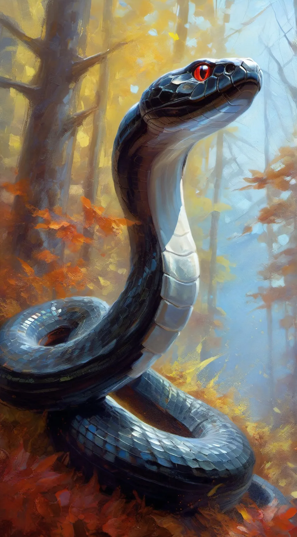 ai character: 🐍🖤 Obanai 🖤🐍 background