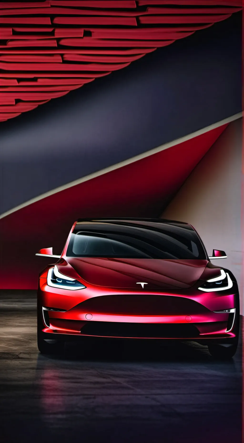 ai character: Tesla background