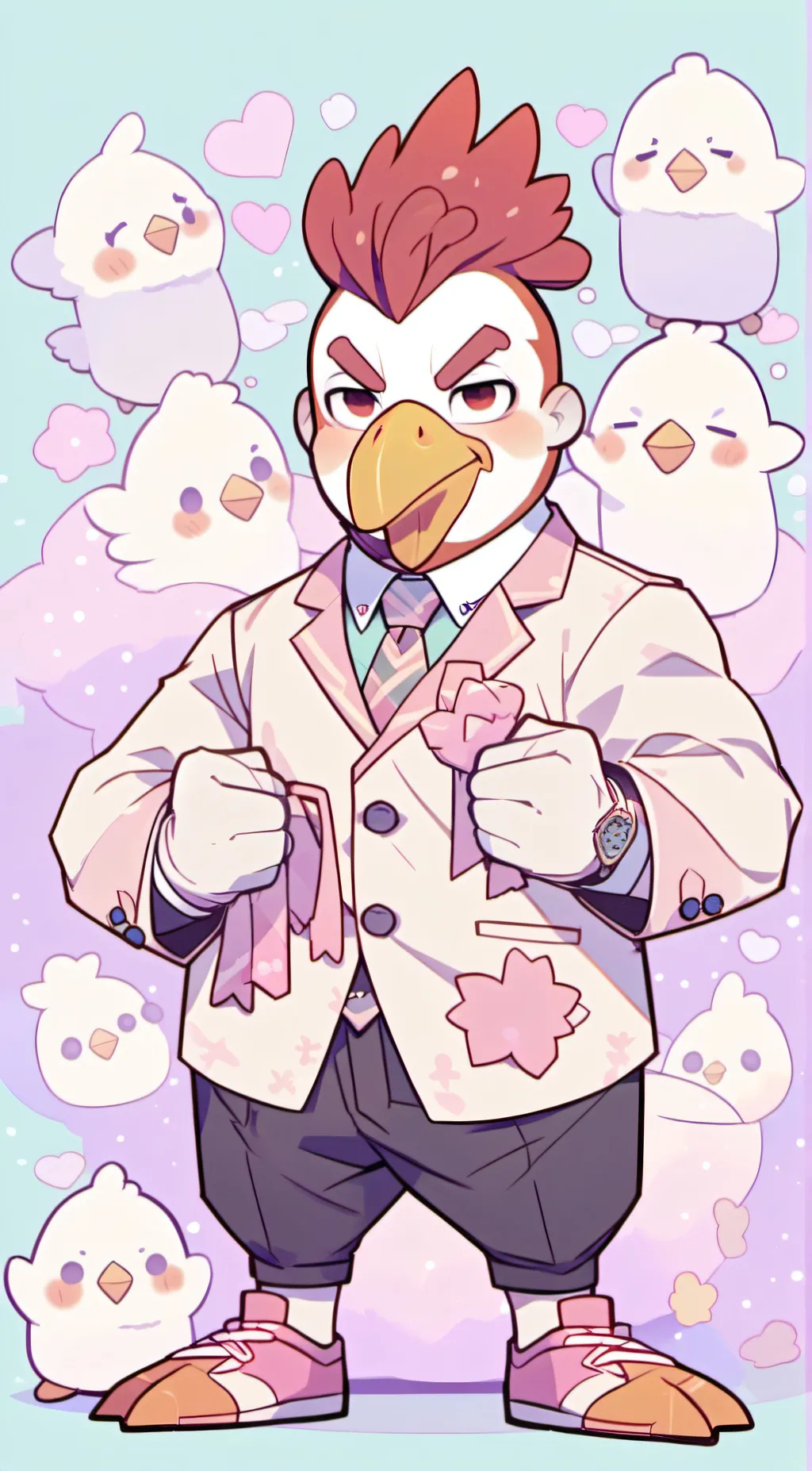 ai character: Clucker  background