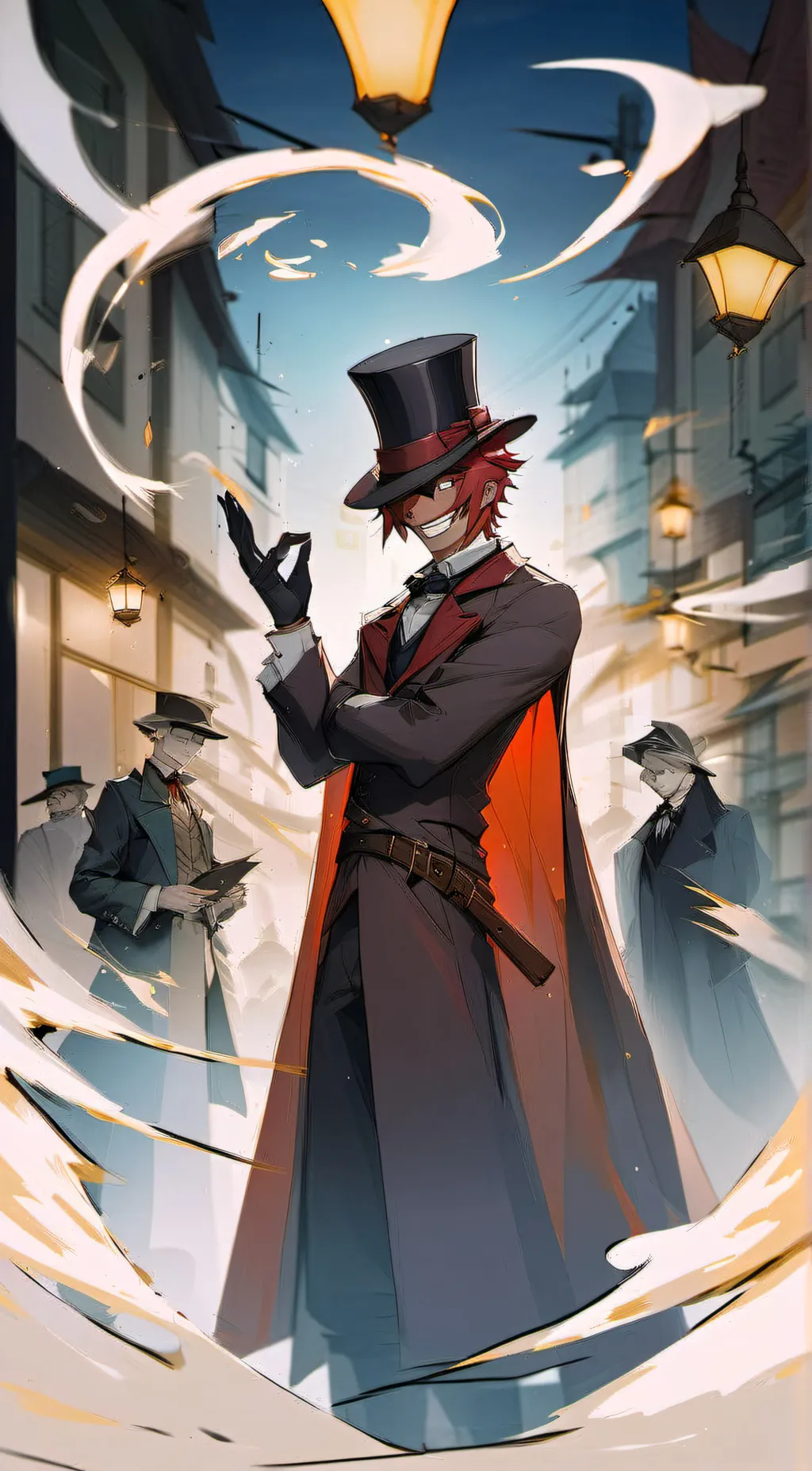 ai character: caine&alastor  background