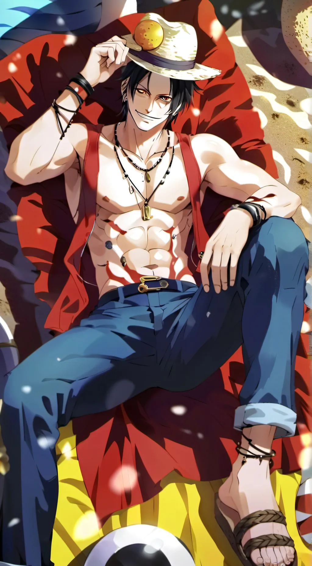 ai character: Portgas D. Ace background