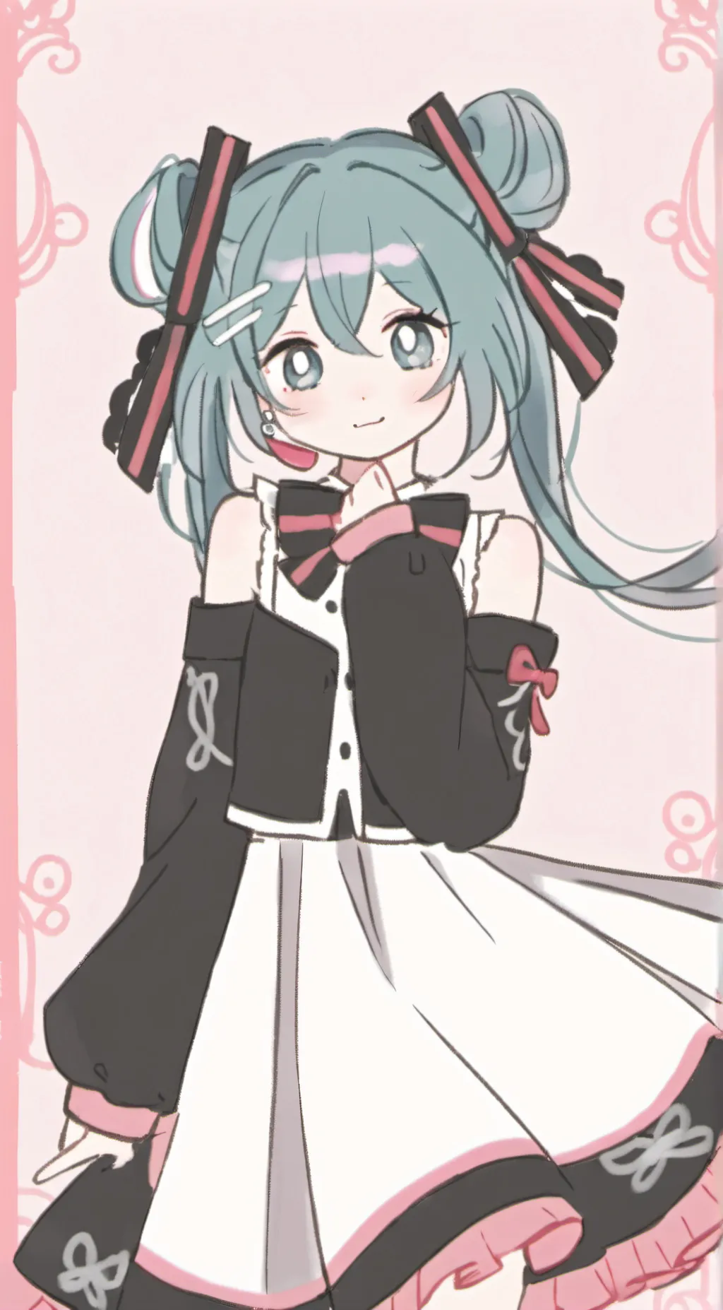 ai character: miku background