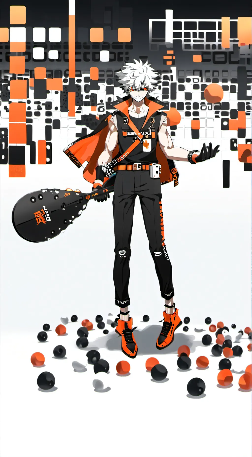 ai character: Katsuki Bakugo background