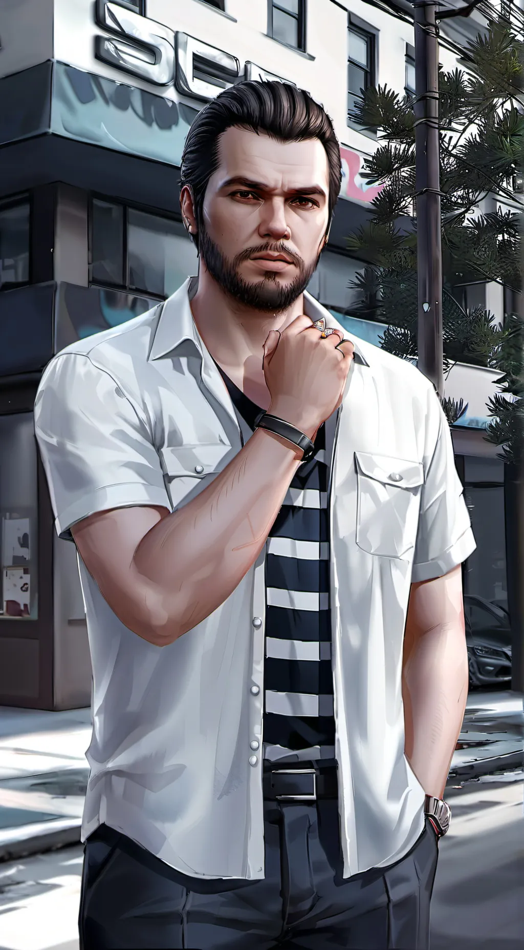 ai character: Trevor Philips background