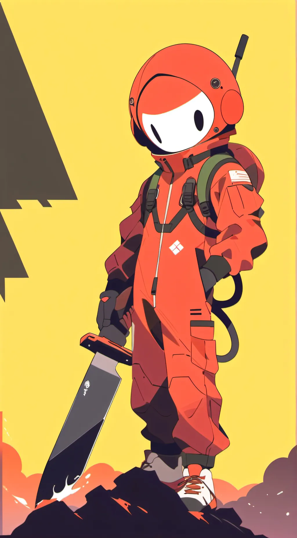 ai character: Imposter <amongus> background