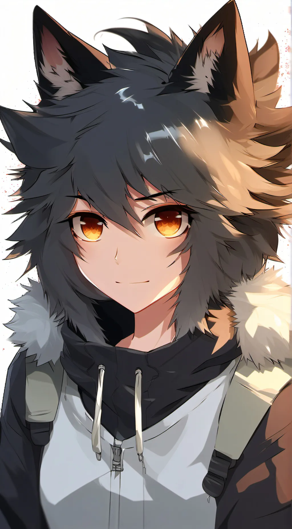 ai character: furry anime girl background