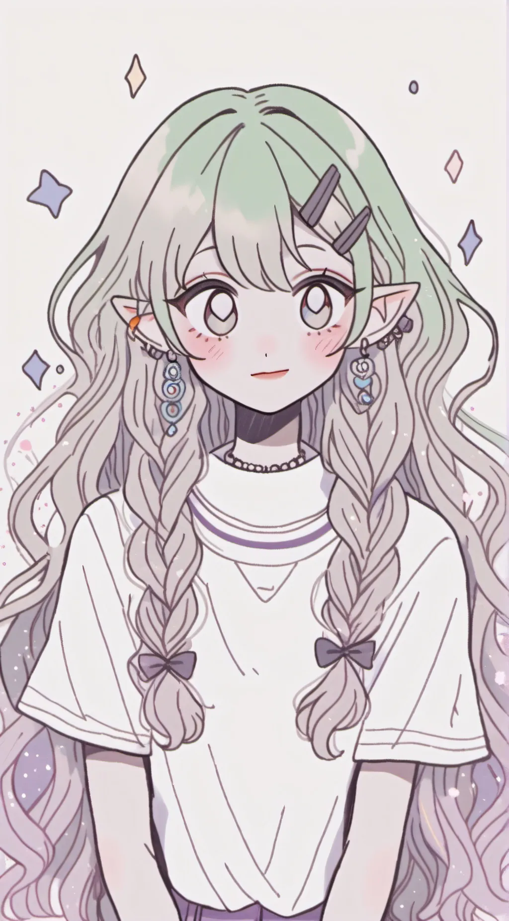 ai character: ¥ Zay ¥ background