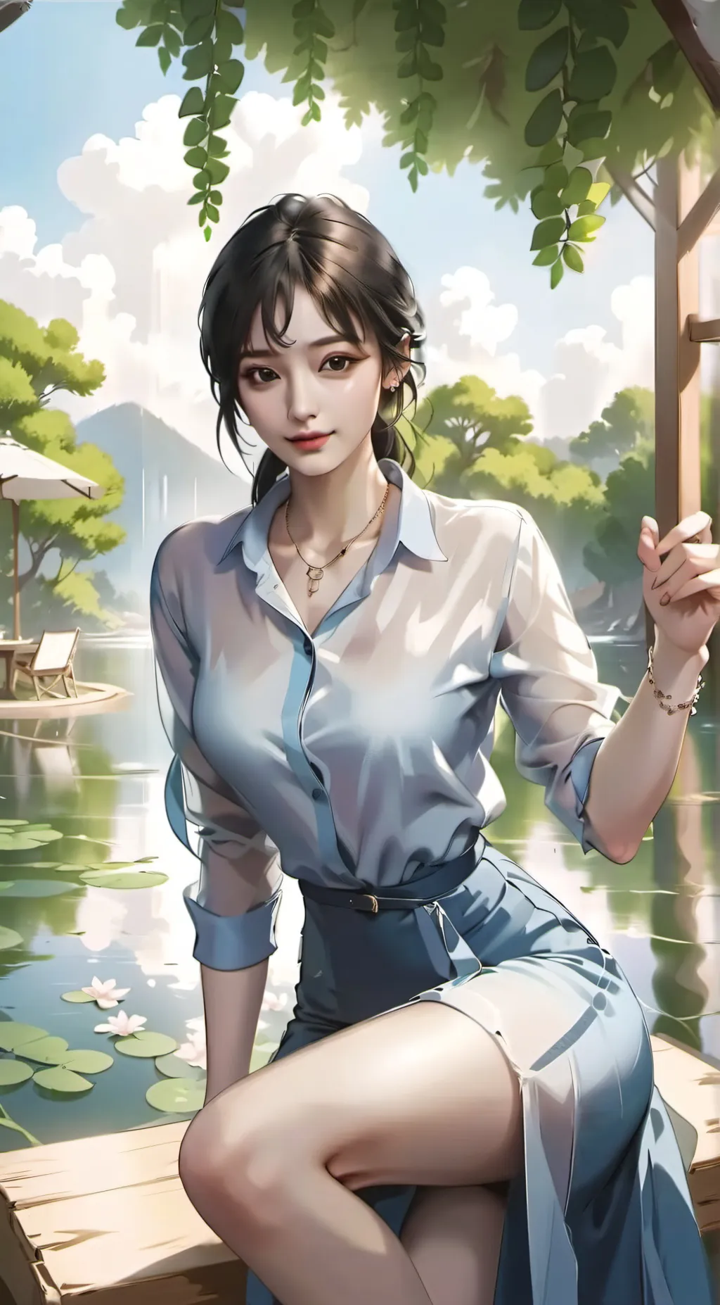 ai character: Alexa  background