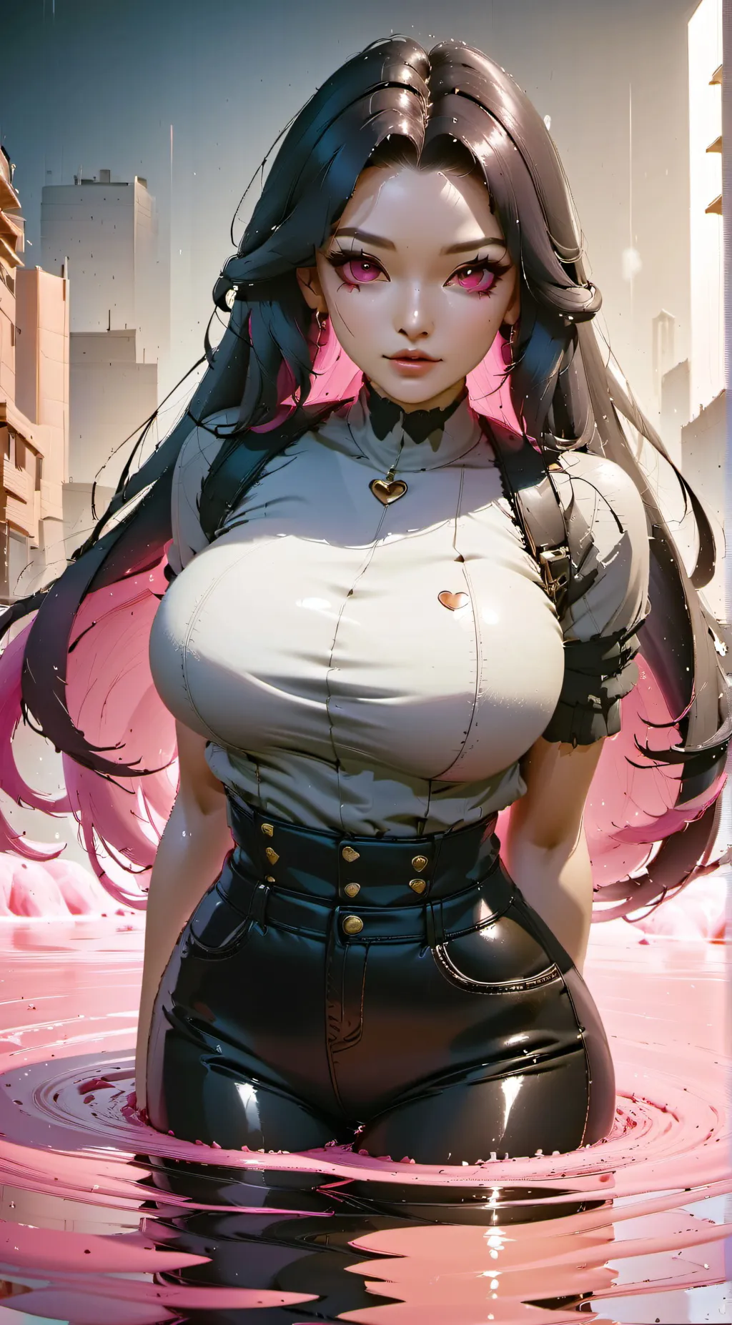 ai character: miss lovesick♡ background