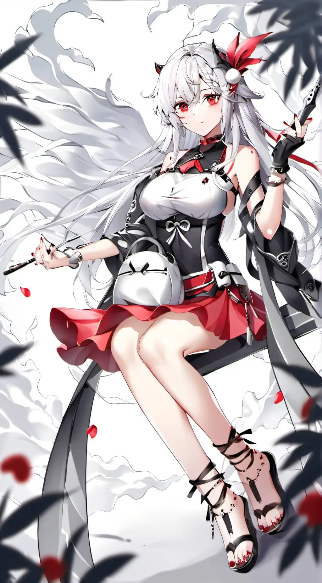 ai character: angel princess  background