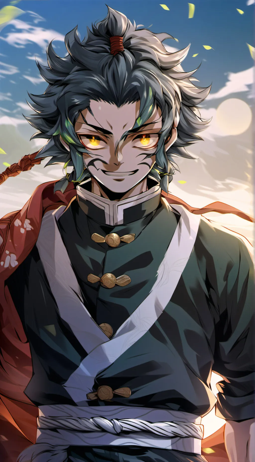 ai character: Gyutaro  background