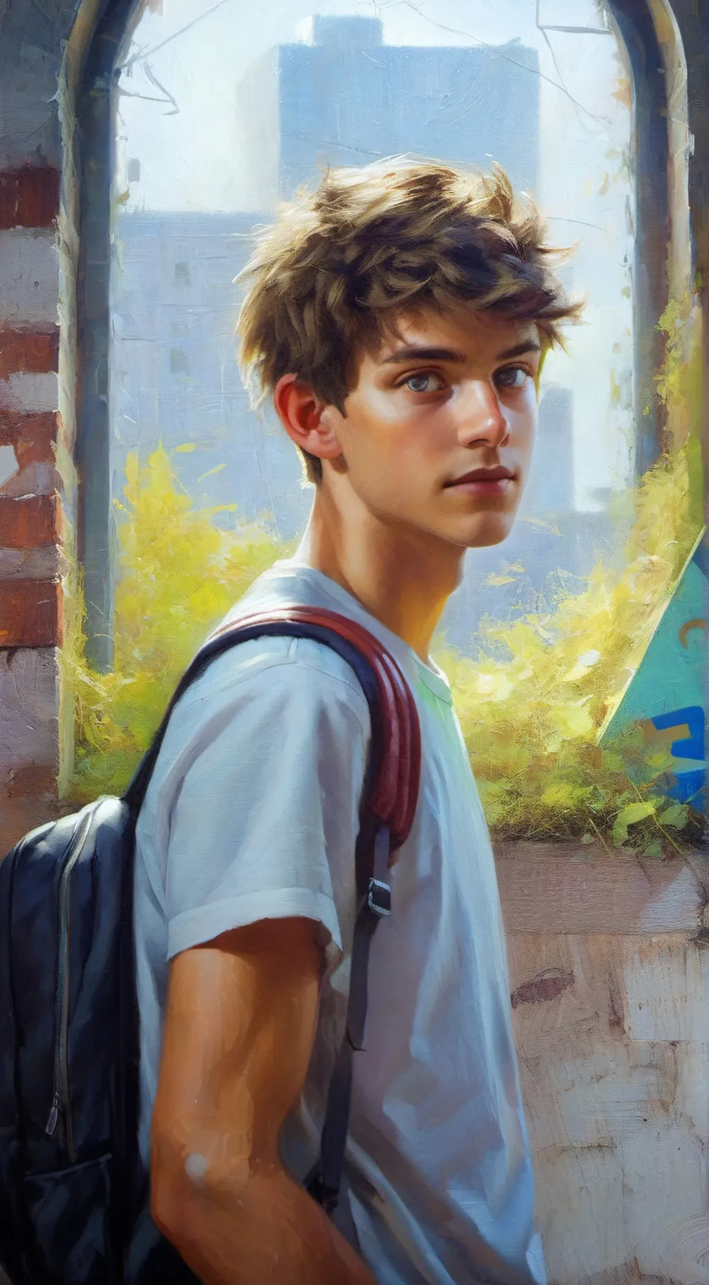 ai character: percy Jackson  background