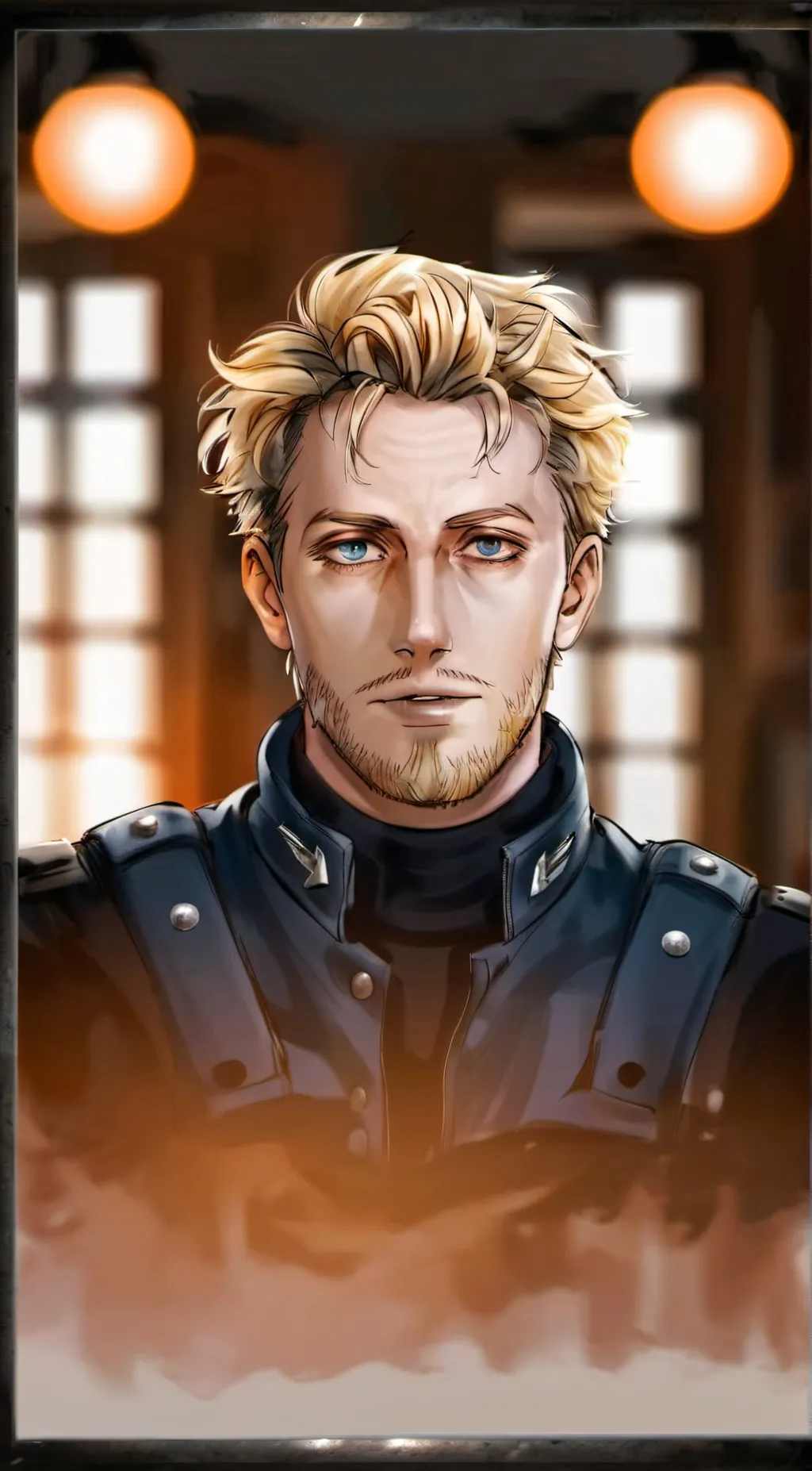ai character: Hunk ( unmasked) background