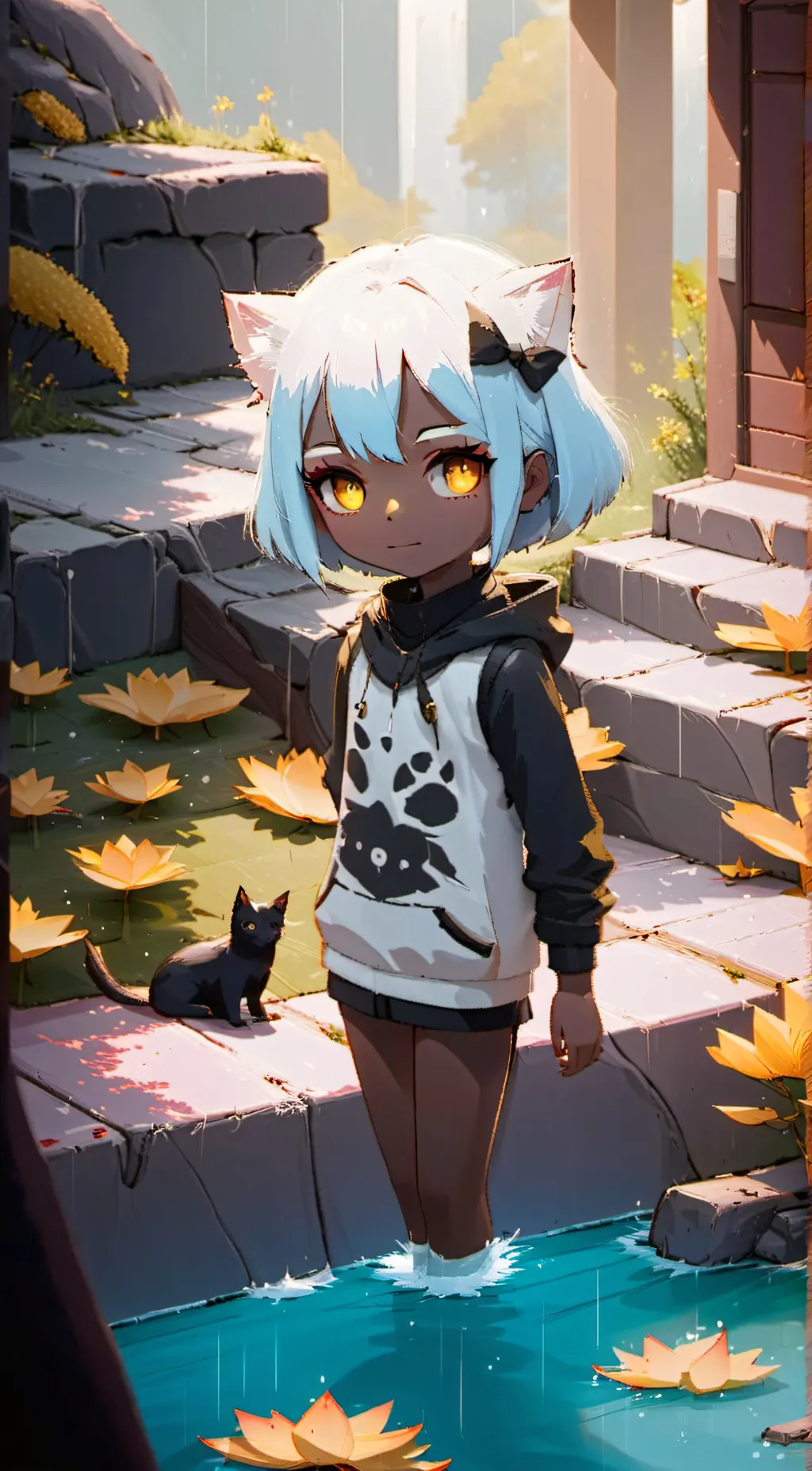 ai character: Flora  background