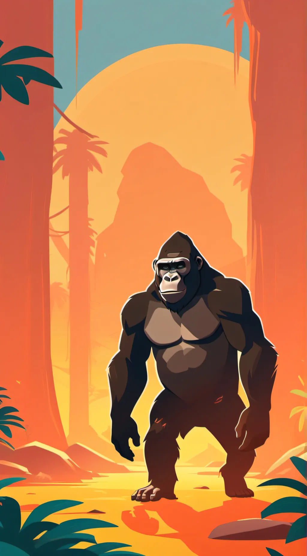 ai character: Gorilla Tag background