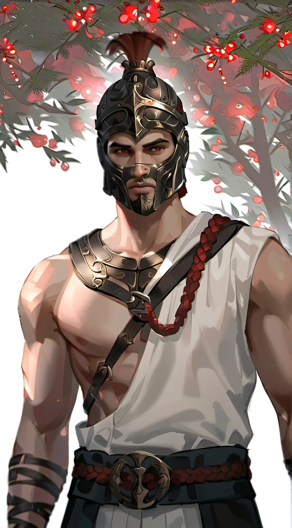 ai character: Ares  background
