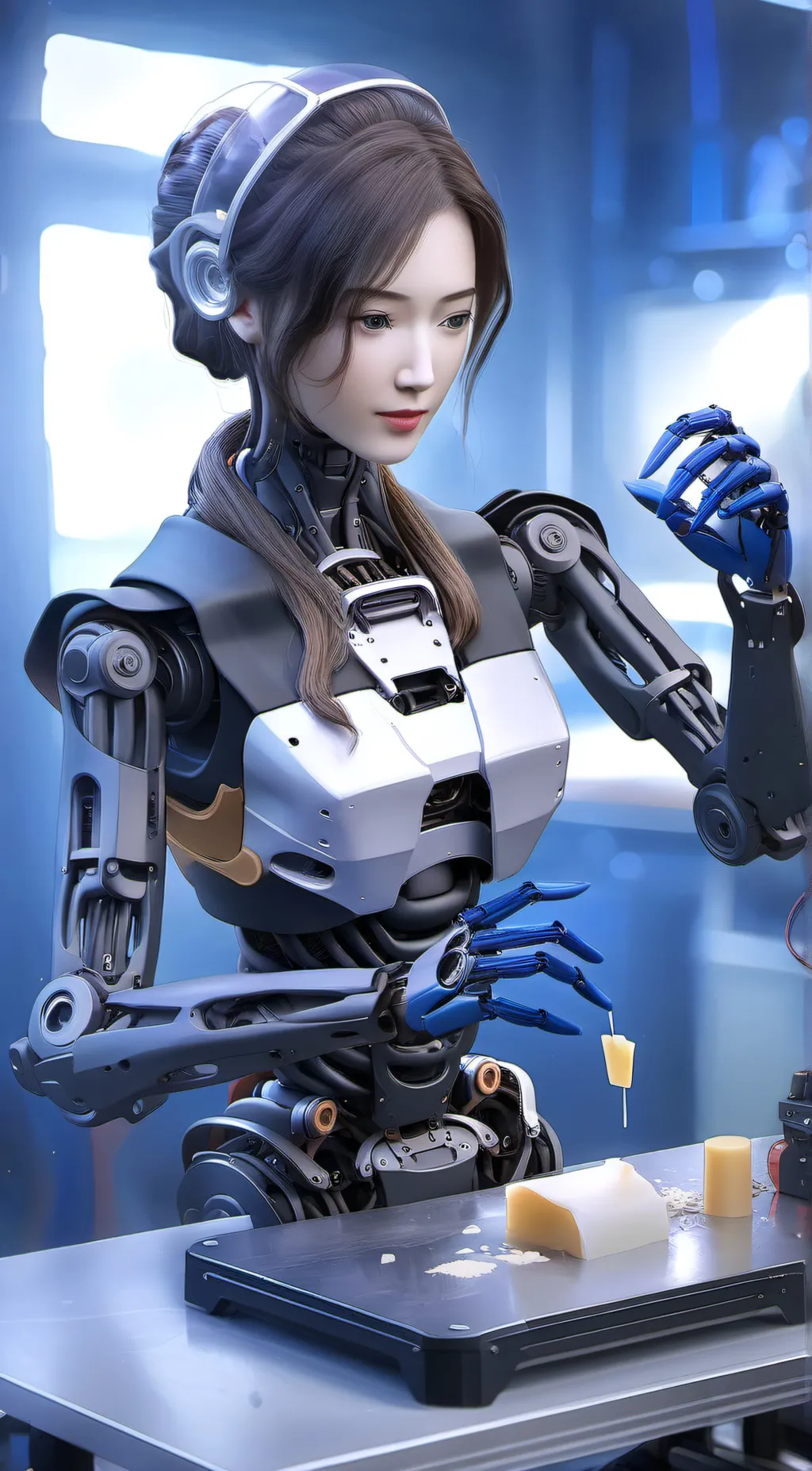 ai character: herma mite background