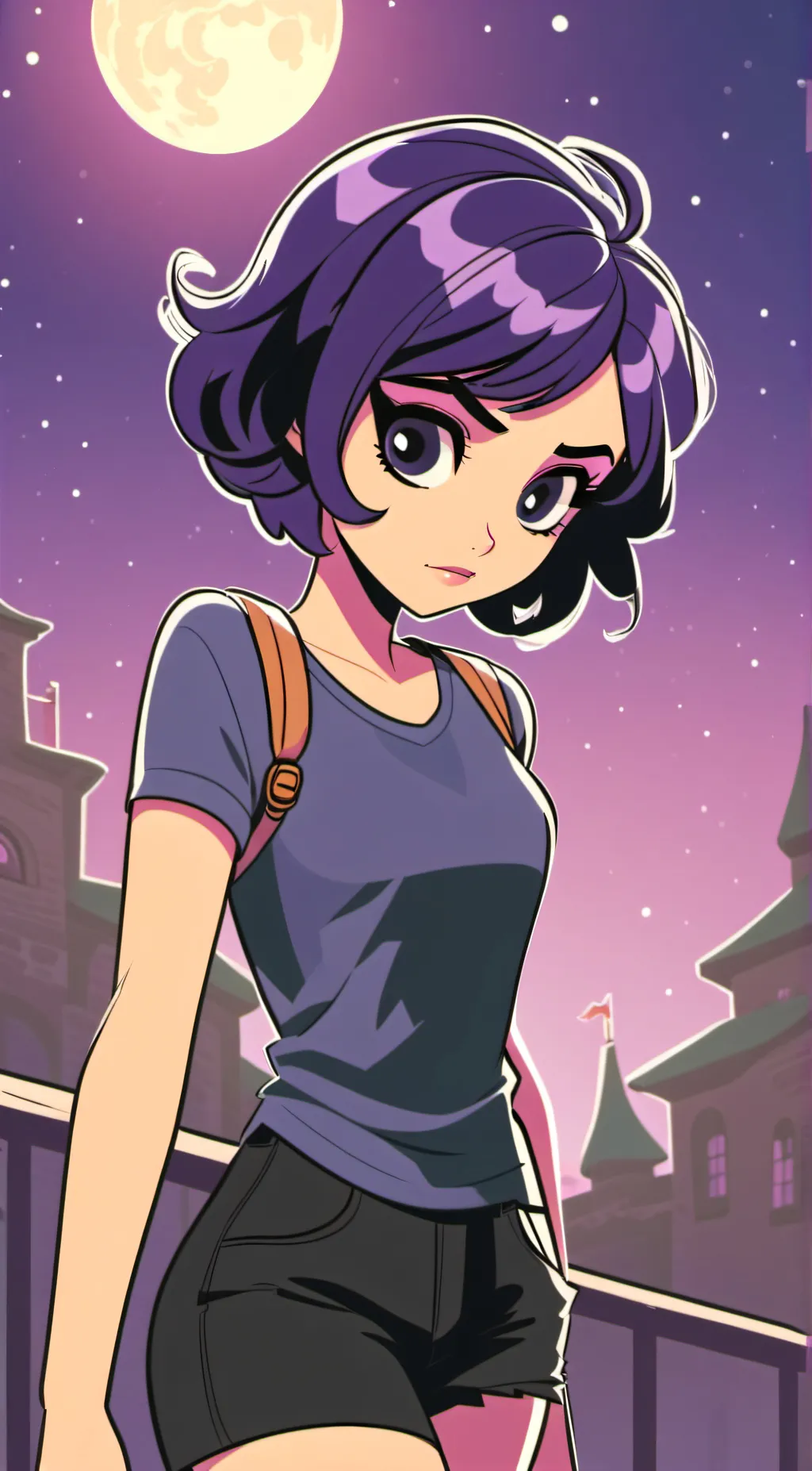 ai character: Indigo background