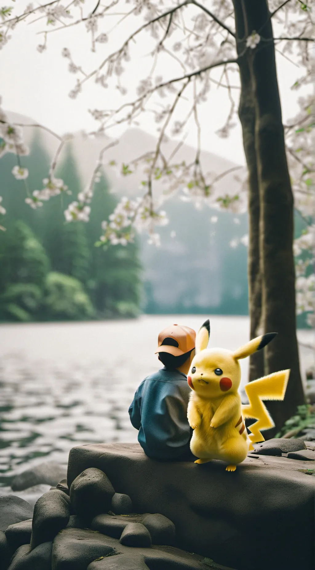 ai character: Pikachu  background