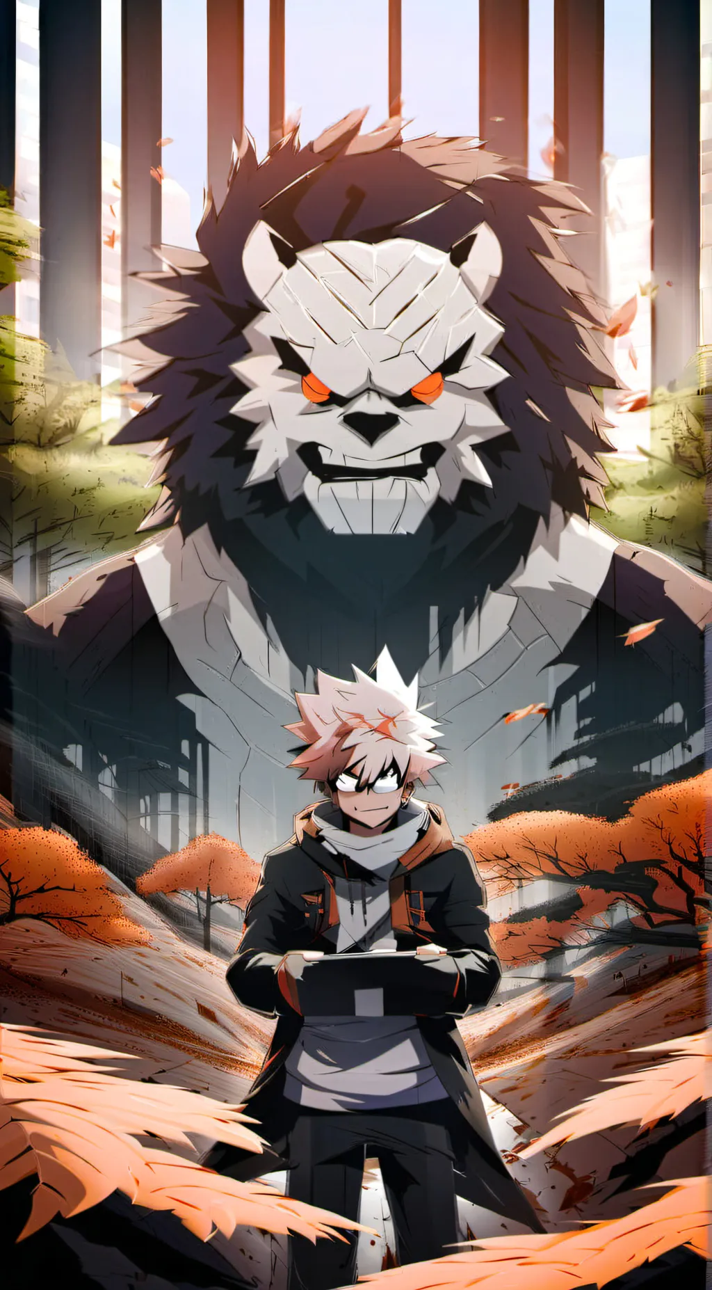 ai character: Bakugo friends background