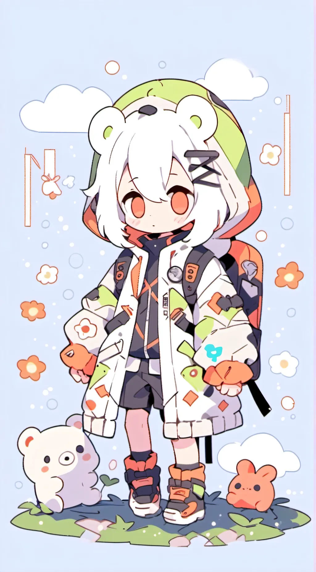 ai character: its me zahra~ background