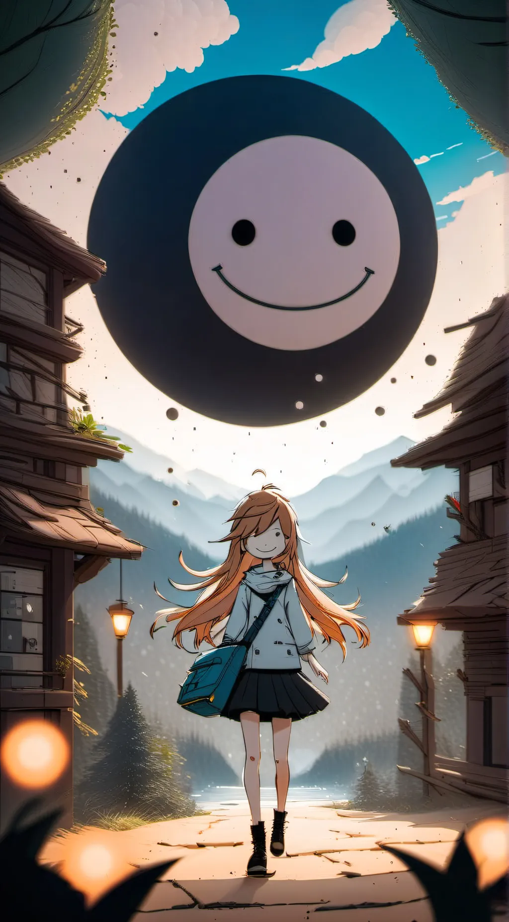 ai character: Happy background