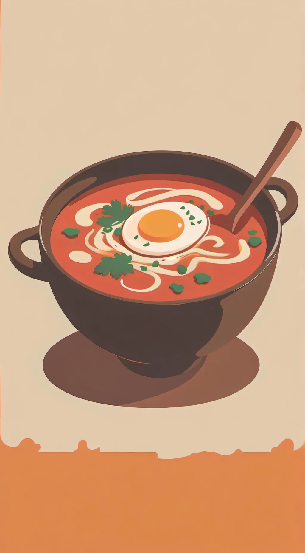 ai character: I’m at soup meme background