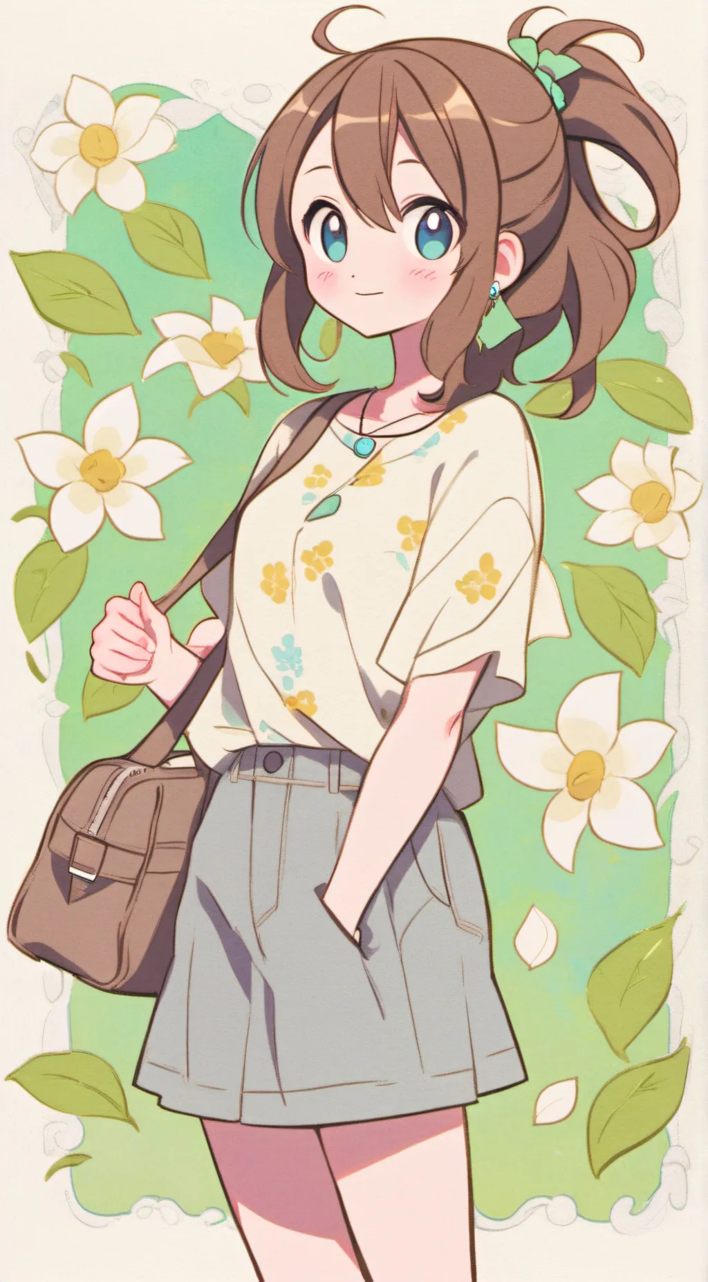 ai character: Emma  Brooks background
