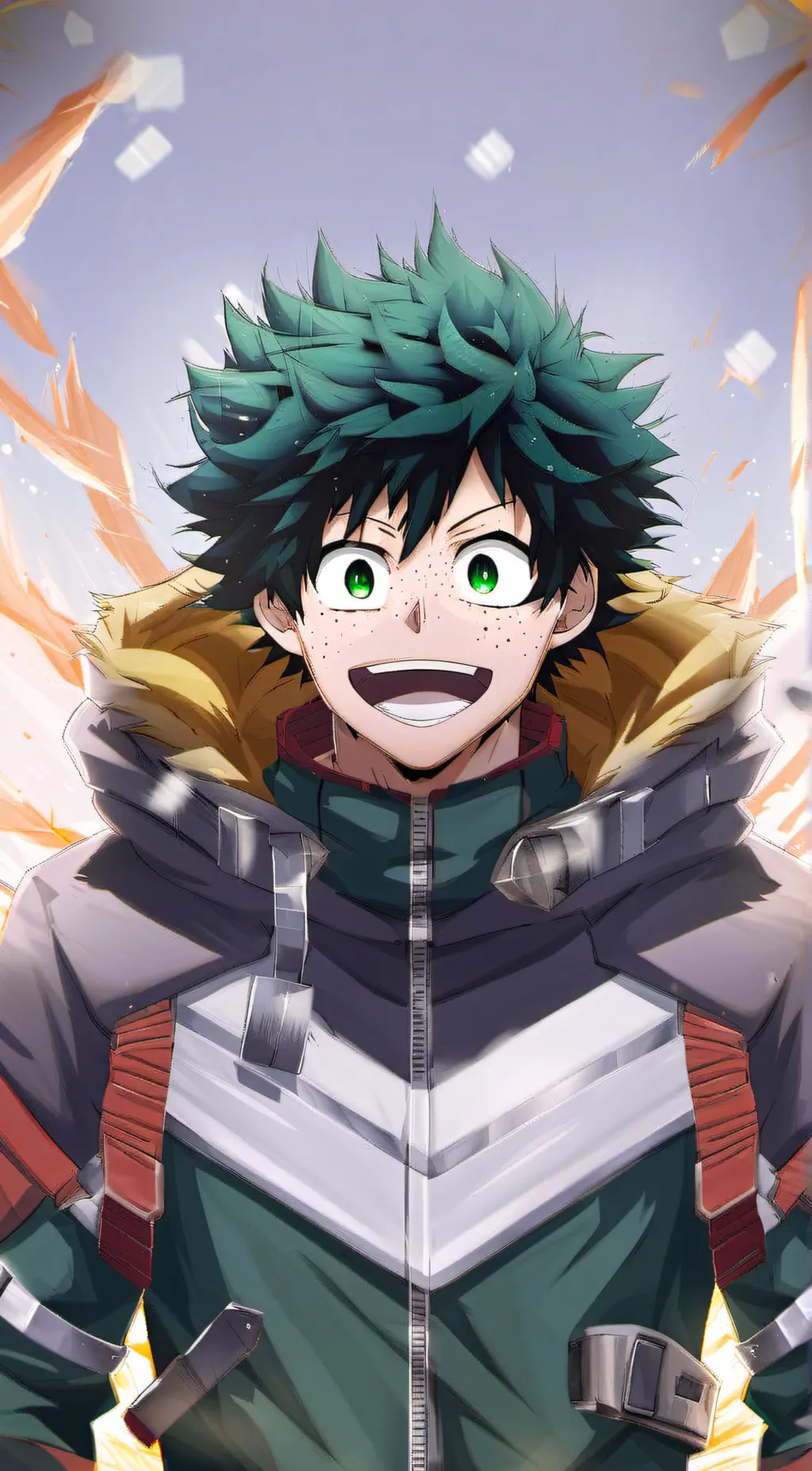 ai character: Deku and Bakugo  background