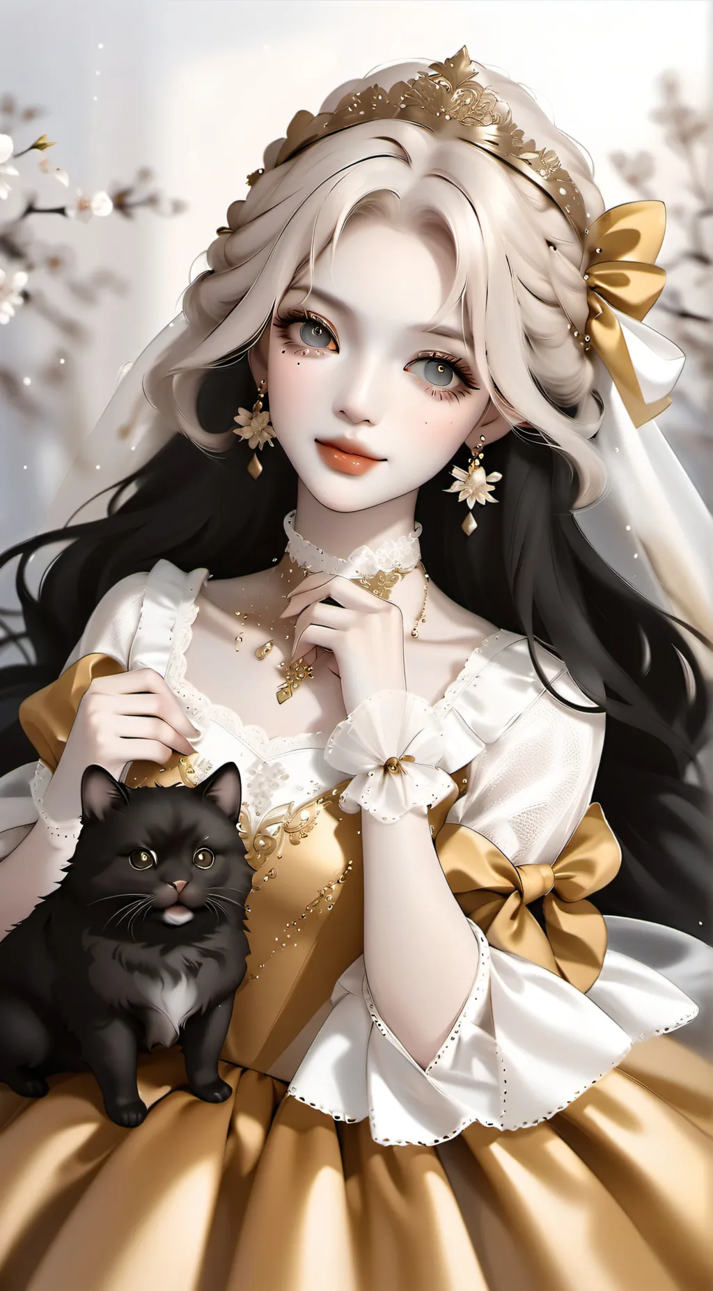 ai character: lilac  background