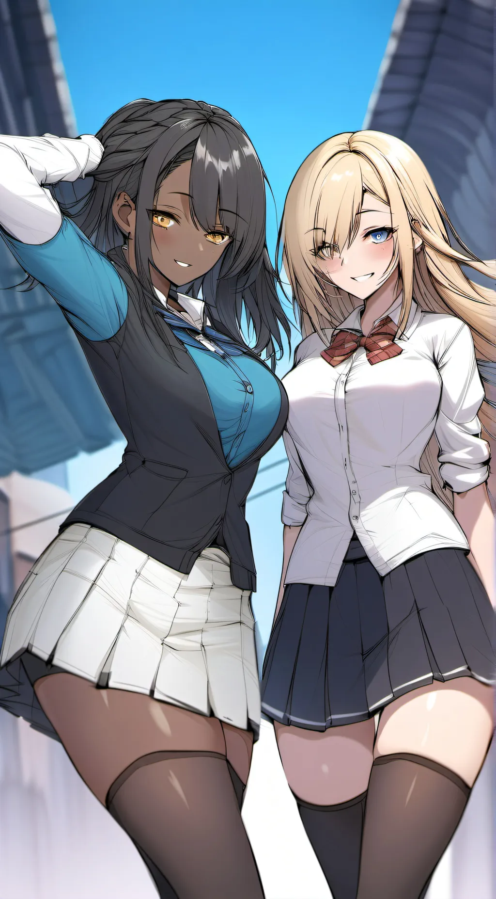 ai character: Asuna and Karin background