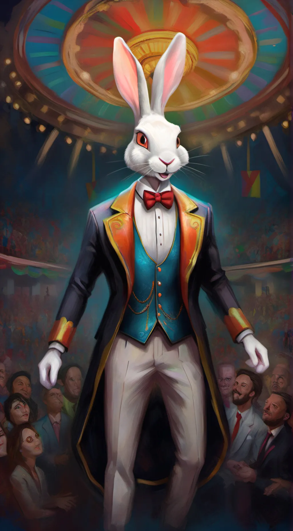 ai character: jax the rabbit  background