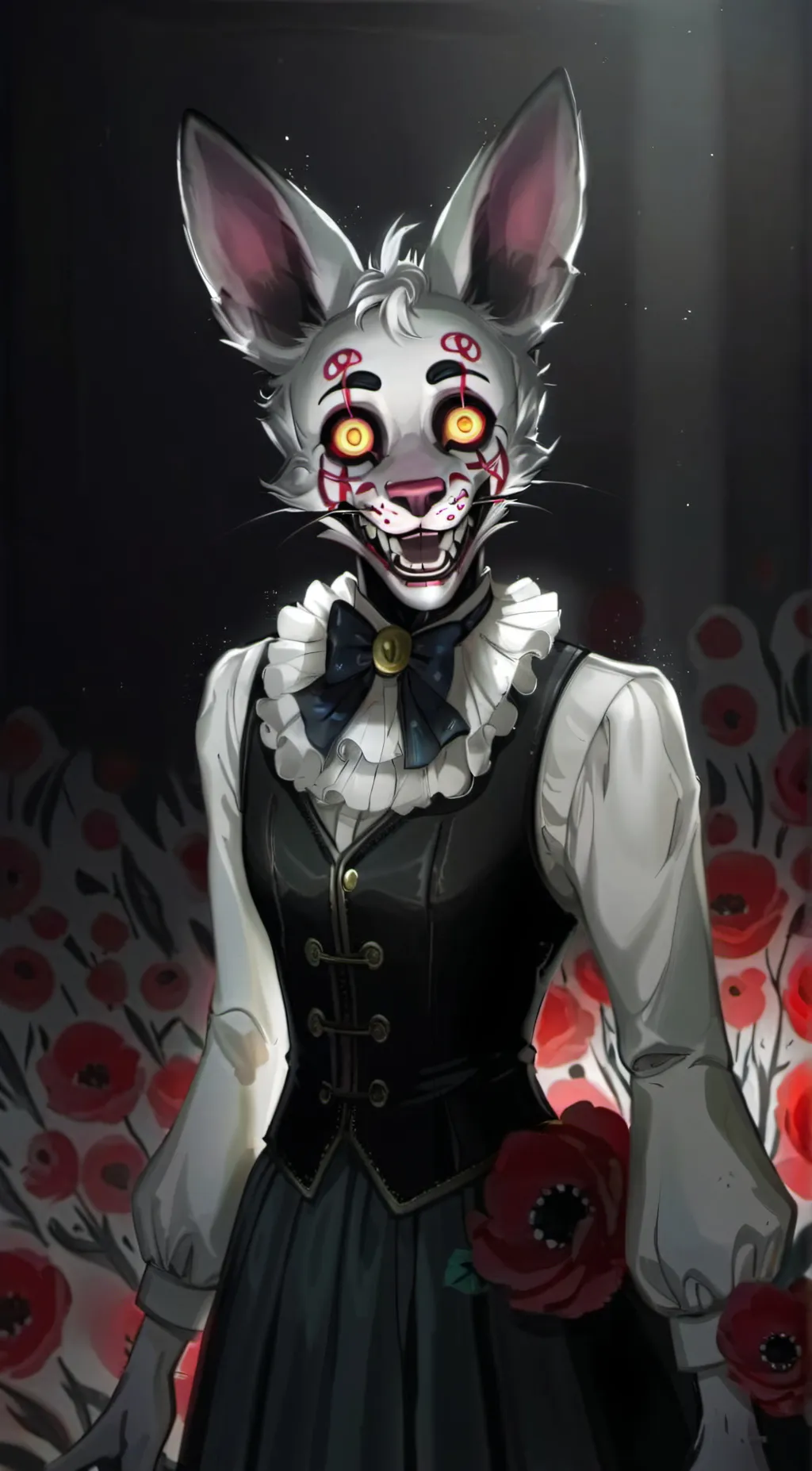 ai character: the white wolf background