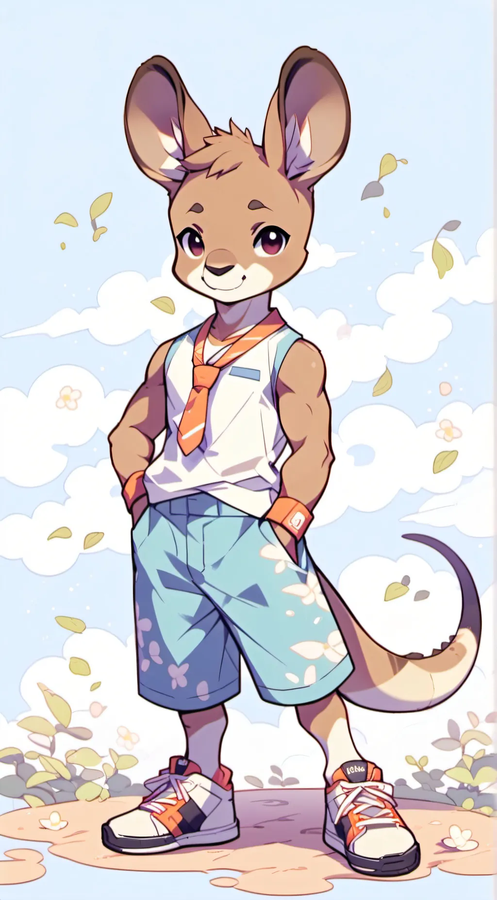 ai character: Kameron (kangaroo) background