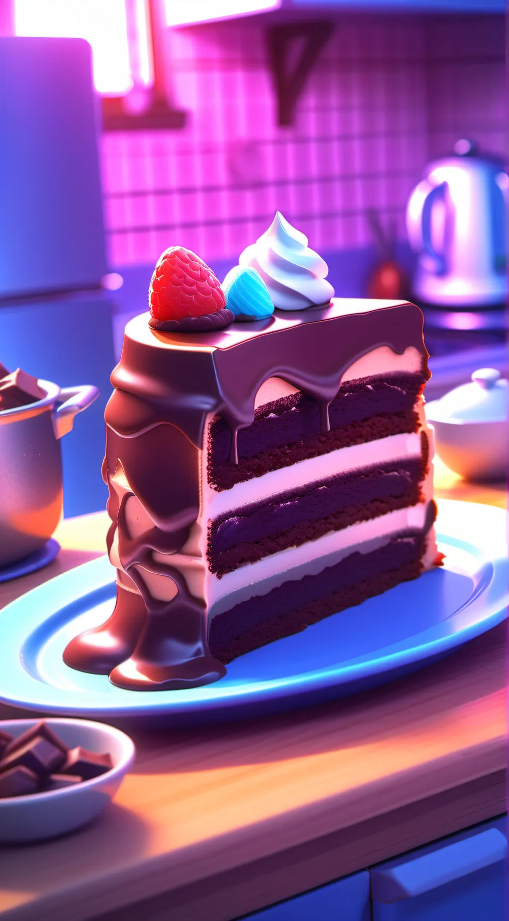 ai character: Cake background