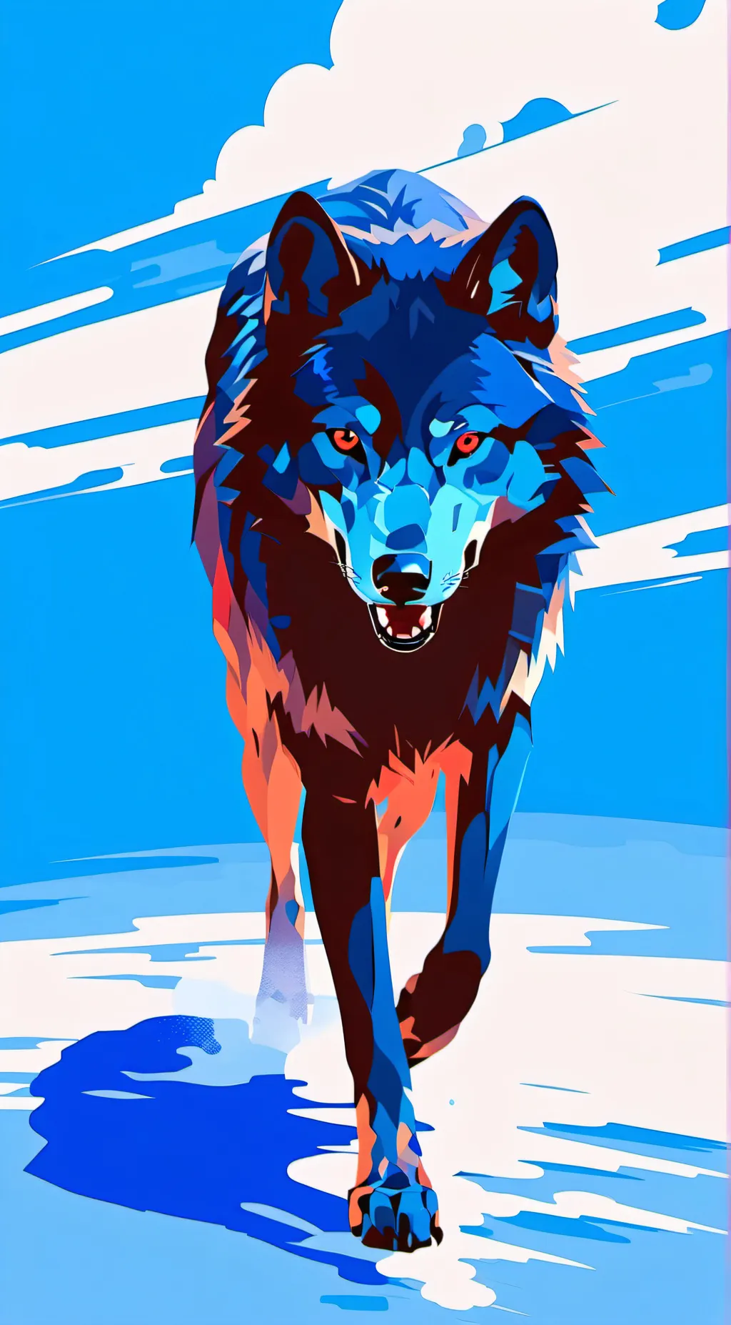 ai character: wolf pack background