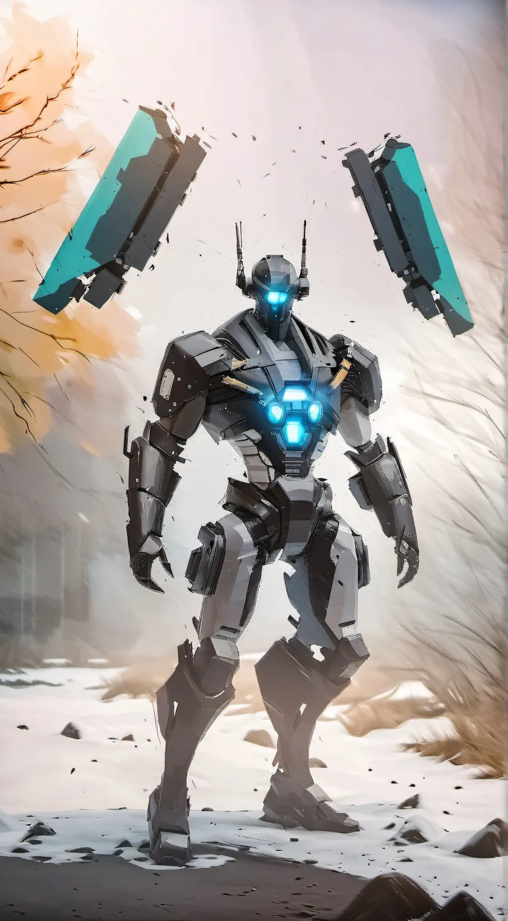 ai character: Titan Cameraman background