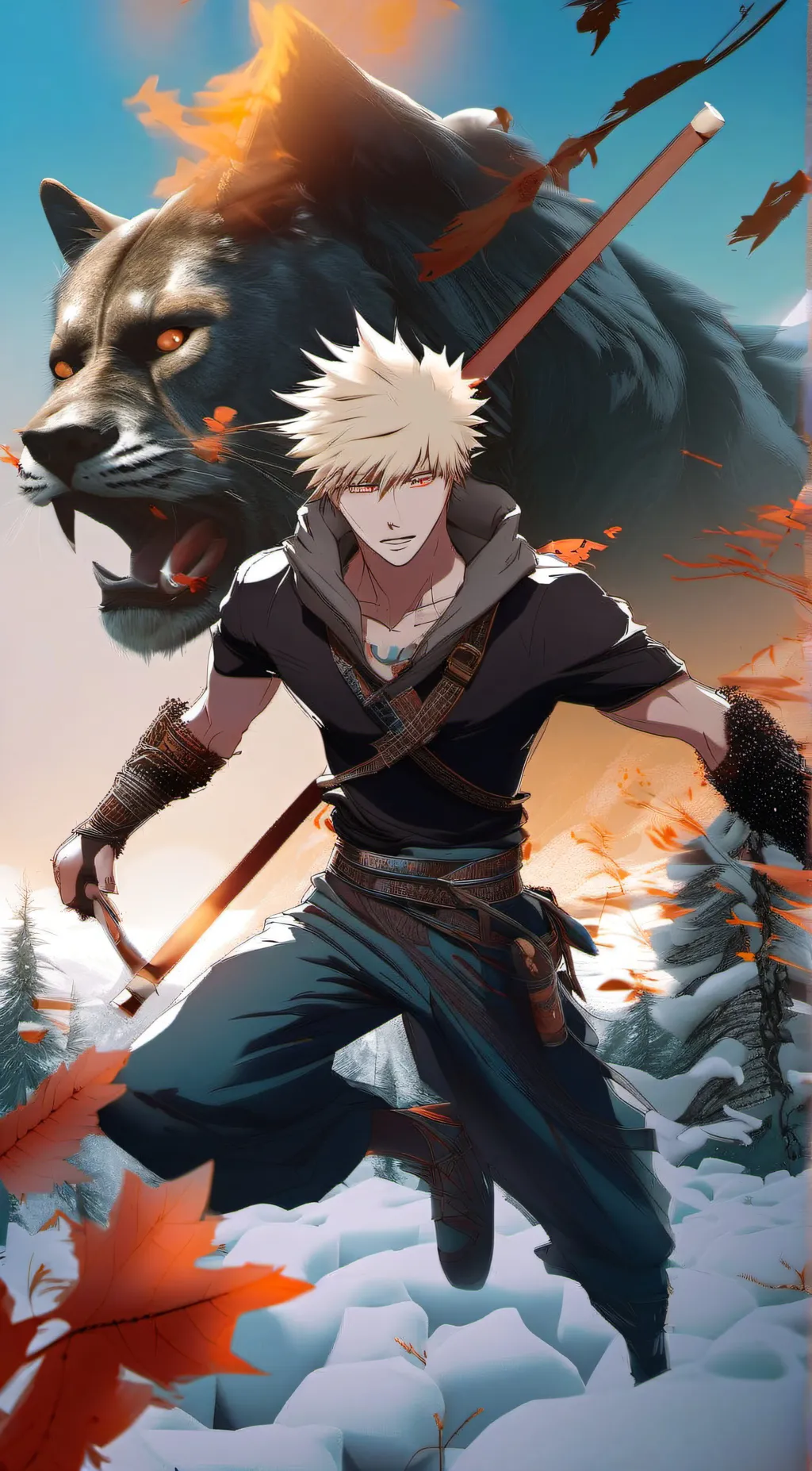 ai character: katsuki bakugo💥 background