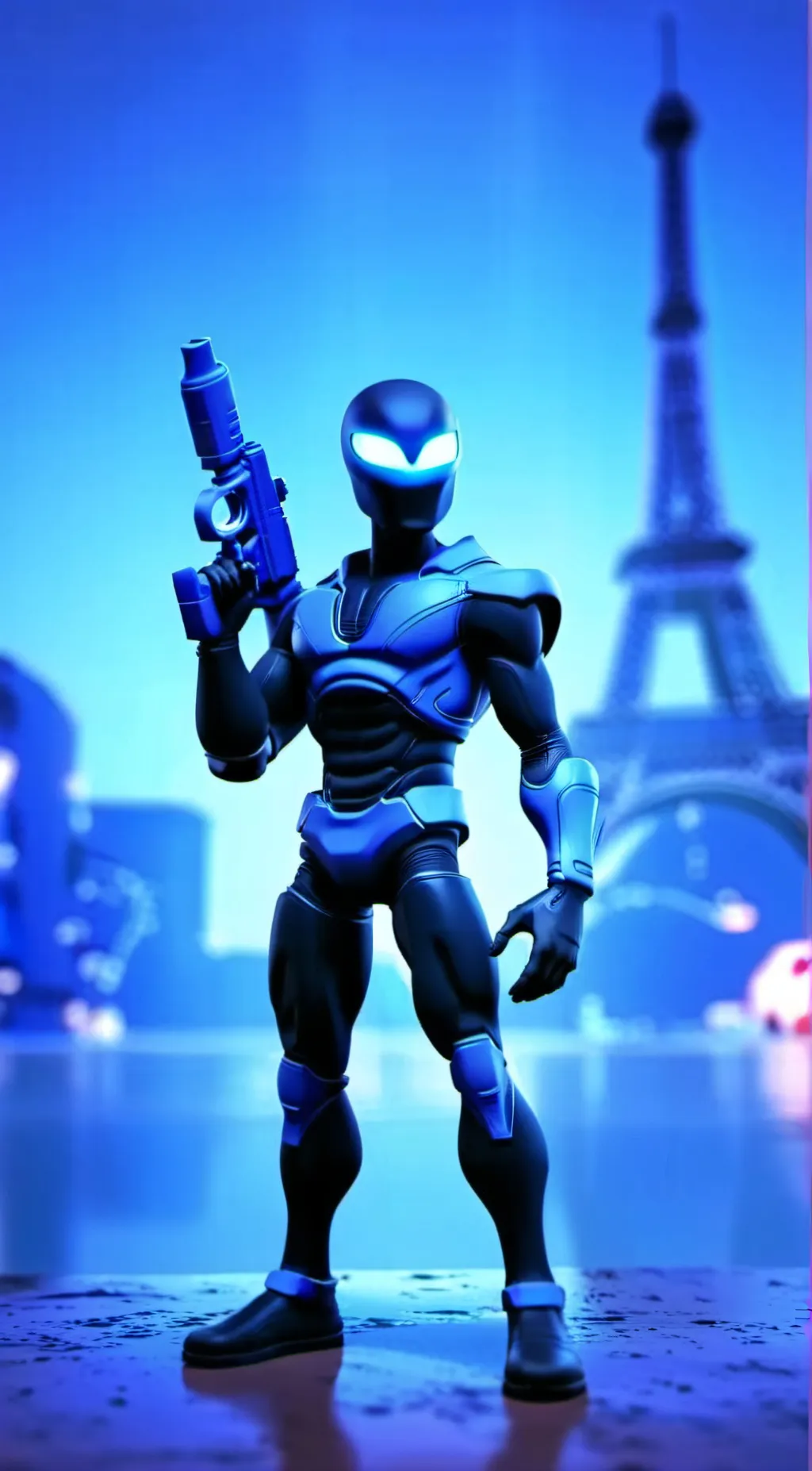 ai character: Zorotl Eiffel 65 background