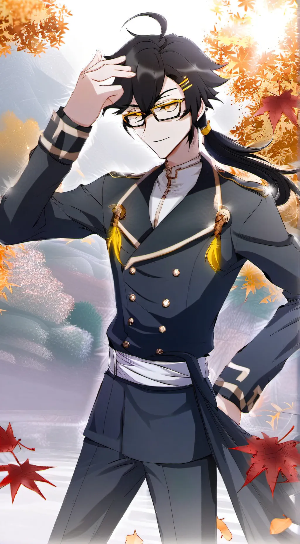 ai character: Leonardo(Hazbin) background