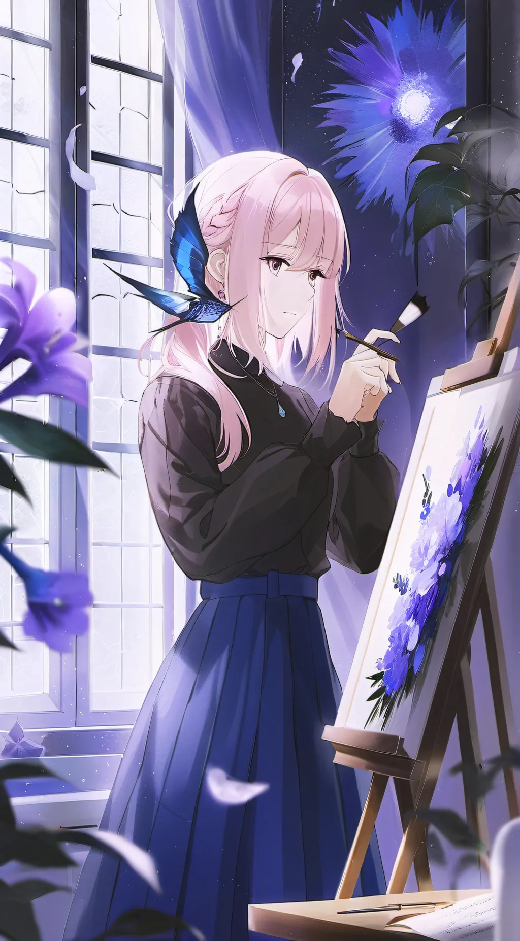ai character: Aria background