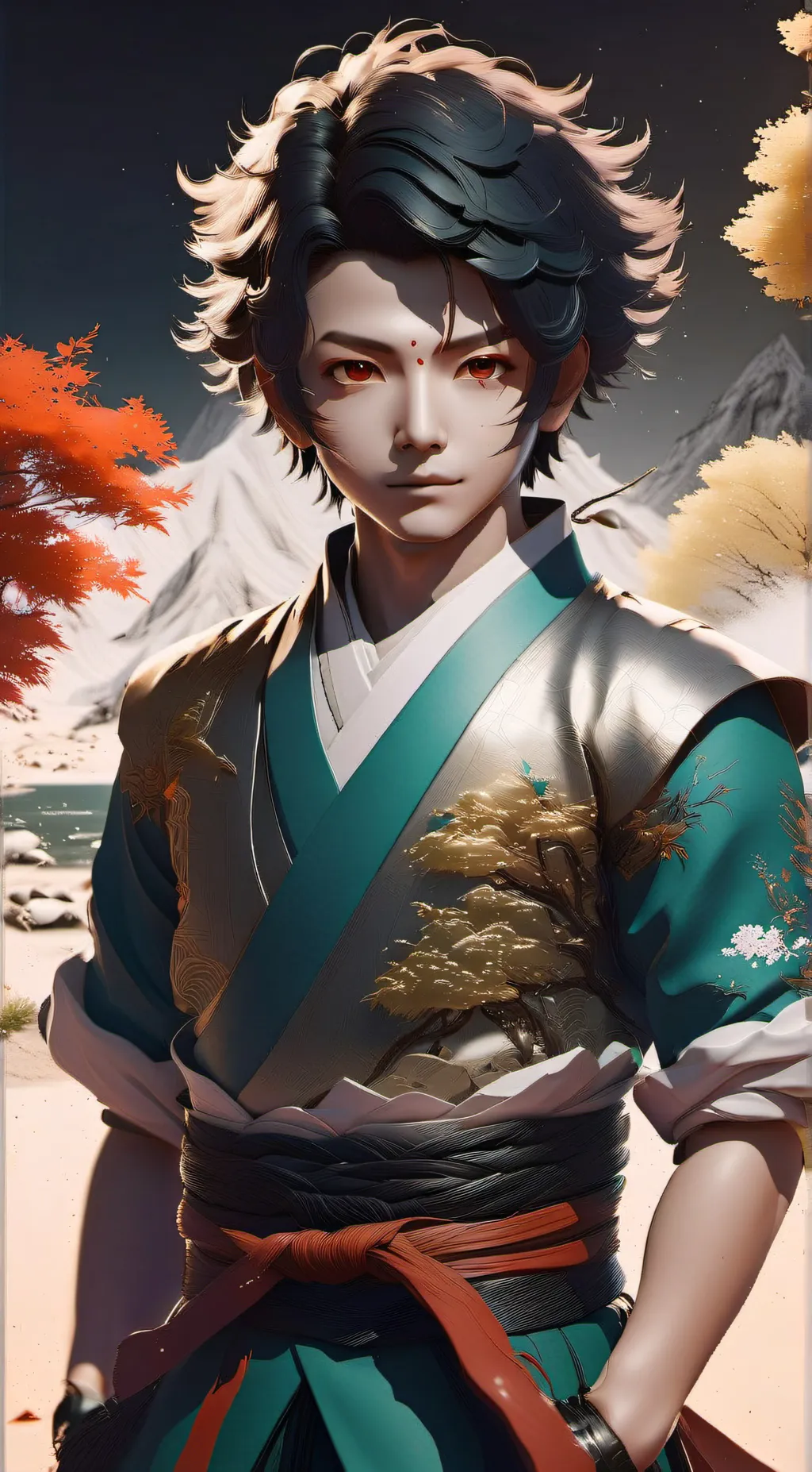 ai character: Tanjiro background