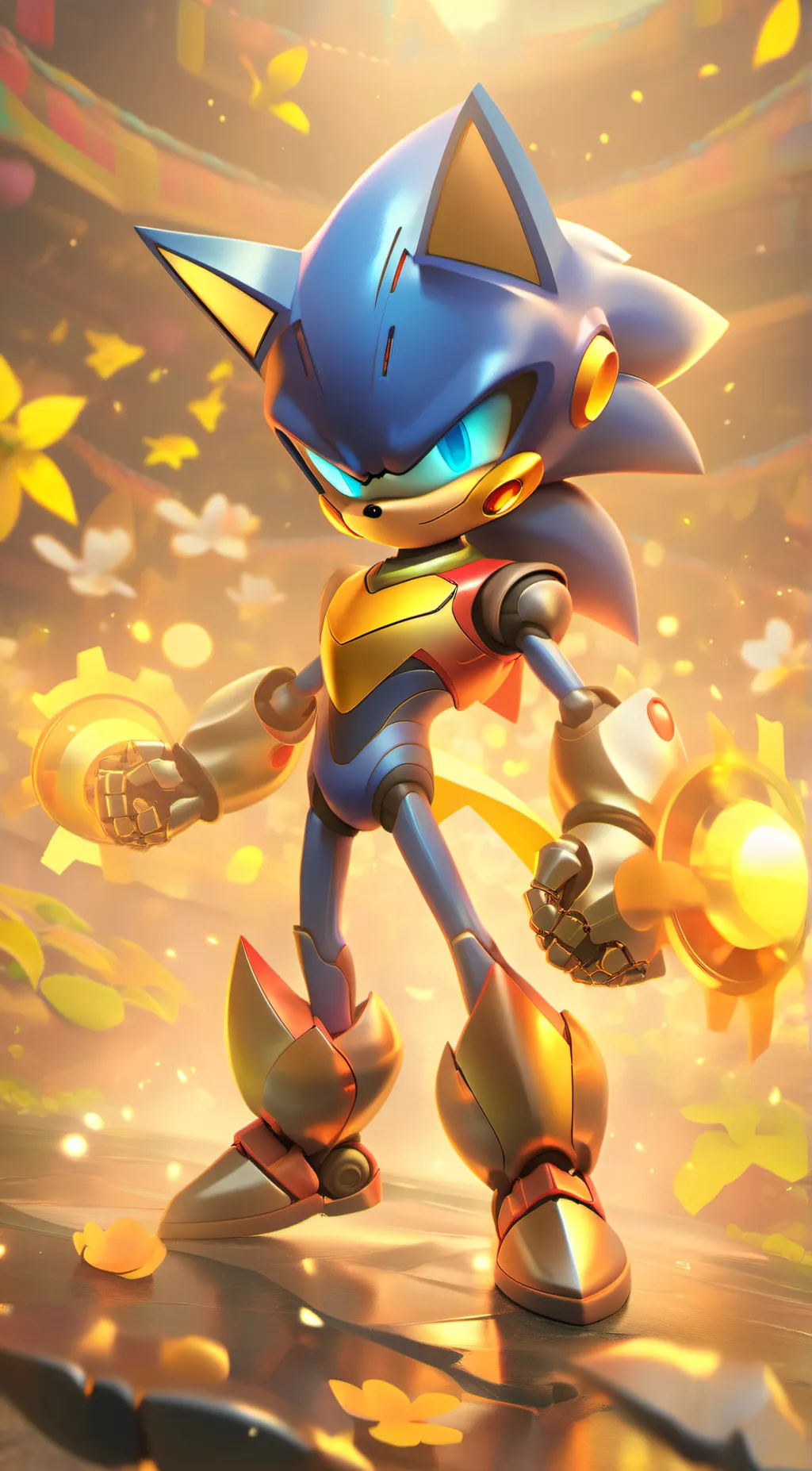 ai character: metal Sonic background